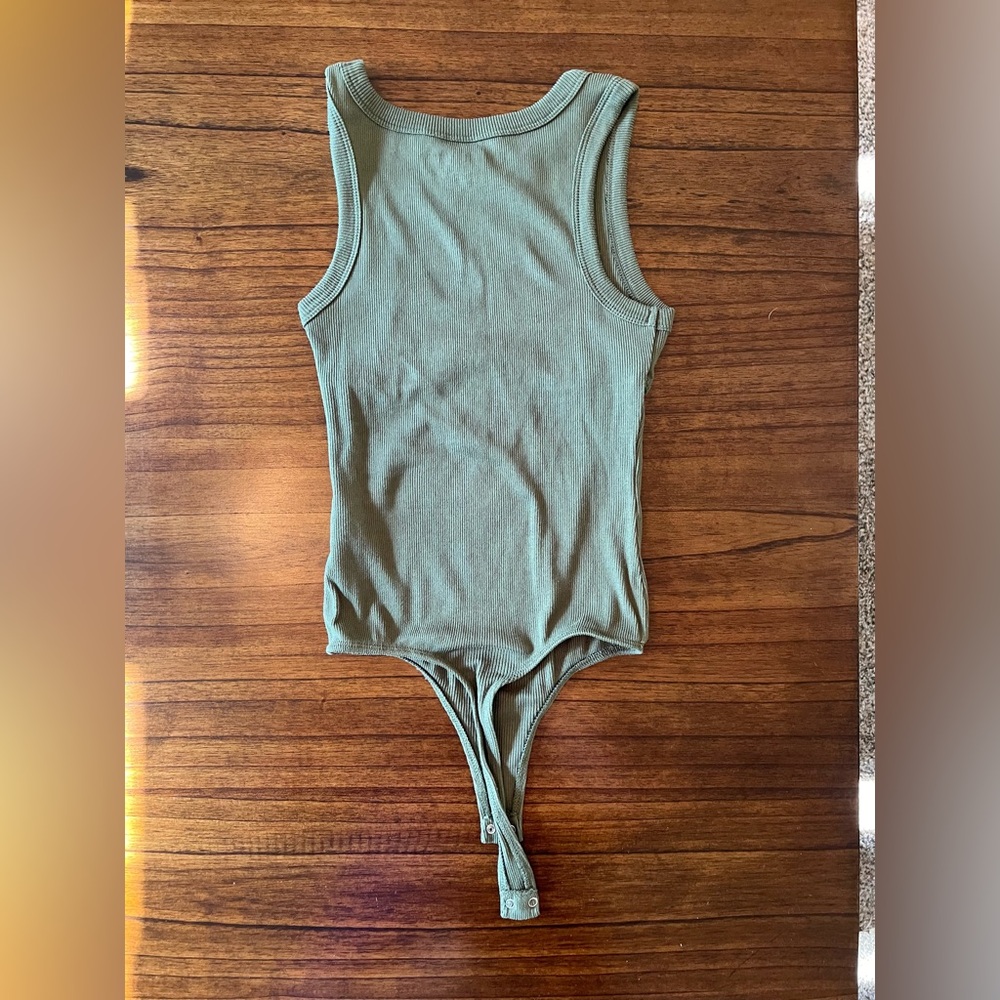 Army green bodysuit